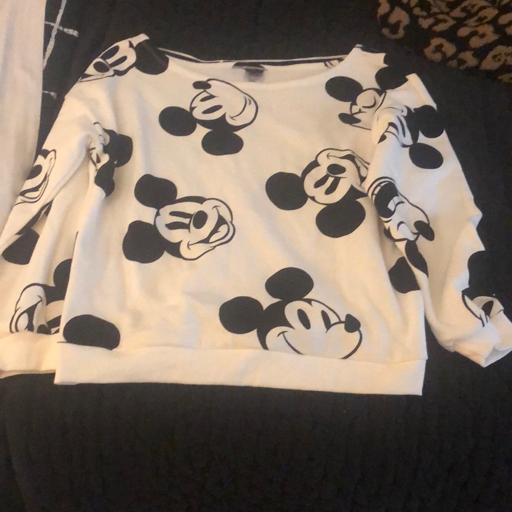 Disney Black and White Mickey Mouse Sweater